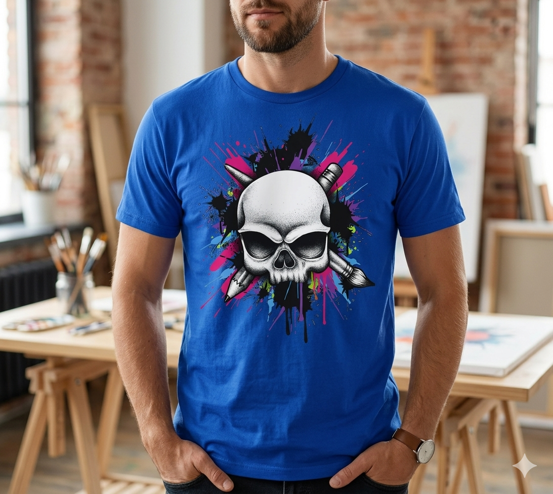 Artsy skull